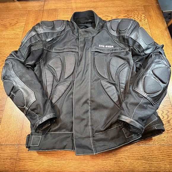 6th Gear Jackets & Coats Speedtec 6th Gear Black Armor Motorcycle